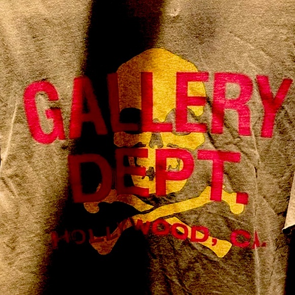 NWT Gallery dept oversized rare to find BROWN tee distressed made in USA ZIP T❤️ - Picture 3 of 17